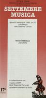 Libretto di sala - 1994 - Giovanni Bellucci