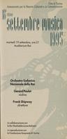 Libretto di sala - 1995 - Orchestra Sinfonica Nazionale della RAI