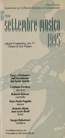 Libretto di sala - 1995 - Coro e Orchestra dell'Accademia del Santo Spirito
