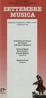 Libretto di sala - 1994 - Orchestra da Camera del Festival di Brescia e Bergamo