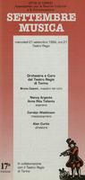 Libretto di sala - 1994 - Orchestra e Coro del Teatro Regio di Torino