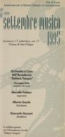 Libretto di sala - 1995 - Orchestra e Coro dell'Accademia Stefano Tempia