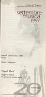 Libretto di sala - 1997 - Napoli Muta: viaggio a Napoli tra canzione e cinema muto