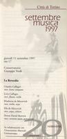 Libretto di sala - 1997 - Suso in Italia bella: musica in chiostri e corti dell'Italia dei Comuni