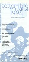 Libretto di sala - 1996 - New York Philarmonic