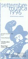 Libretto di sala - 1996 - Proiezione del video M is for Man, Music and Mozart di Peter Greenaway
