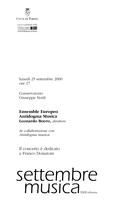 Libretto di sala - 2000 - Ensemble Antidogma Musica
