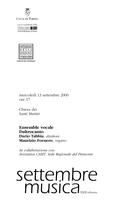 Libretto di sala - 2000 - Ensemble vocale Daltrocanto