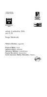 Libretto di sala - 2004 - Franca Masu, Totore Chessa