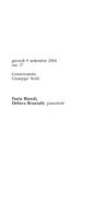 Libretto di sala - 2004 - Paola Biondi e Debora Brunialti