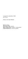 Libretto di sala - 2004 - Trois leçons de ténèbres à une et à deux voix