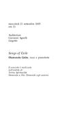 Libretto di sala - 2005 - Songs of Exile
