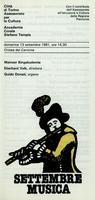 Libretto di sala - 1981 - Mainzer Singakademie