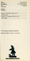 Libretto di sala - 1982 - The European Chamber Orchestra (11-12 settembre 1982)
