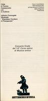 Libretto di sala - 1982 - Concerto finale del 14° Corso Estivo di Musica Antica