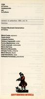 Libretto di sala - 1984 - Gruppo Musicale Cameristico di Torino