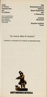 Libretto di sala - 1983 - La nuova idea di musica: incontri e concerti di musica contemporanea (14-15-16 settembre 1983)