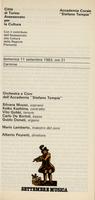 Libretto di sala - 1983 - Orchestra e Coro dell'Accademia Stefano Tempia