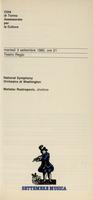 Libretto di sala - 1985 - National Symphony Orchestra di Washington