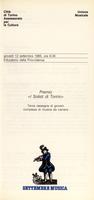 Libretto di sala - 1985 - Premio "I Solisti di Torino"