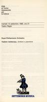 Libretto di sala - 1985 - Royal Philarmonic Orchestra