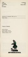 Libretto di sala - 1986 - Consort of Musicke