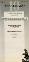 Libretto di sala - 1987 - Orchestra Sinfonica Giovanile dell'Emilia Romagna Arturo Toscanini