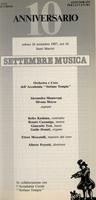 Libretto di sala - 1987 - Orchestra e Coro dell'Accademia Stefano Tempia