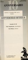 Libretto di sala - 1987 - Ensemble 2E 2M
