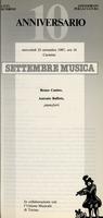 Libretto di sala - 1987 - Bruno Canino ed Antonio Ballista