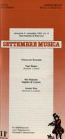 Libretto di sala - 1988 - Chiaroscuro Ensemble e His Majesties Sagbutts &amp;amp; Cornetts