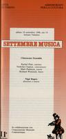 Libretto di sala - 1988 - Chiaroscuro Ensemble