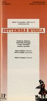 Libretto di sala - 1988 - Orchestra Sinfonica dell'Emilia Romagna Arturo Toscanini (complesso giovanile)