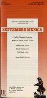Libretto di sala - 1988 - English Chamber Orchestra