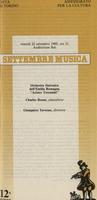 Libretto di sala - 1989 - Orchestra Sinfonica dell'Emilia Romagna Arturo Toscanini