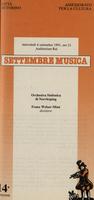 Libretto di sala - 1991 - Orchestra Sinfonica di Norrköping