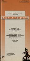 Libretto di sala - 1991 - Orchestra e Coro del Teatro Regio di Torino