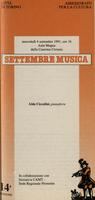 Libretto di sala - 1991 - Aldo Ciccolini