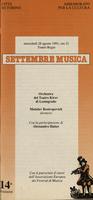 Libretto di sala - 1991 - Orchestra del Teatro Kirov di Leningrado