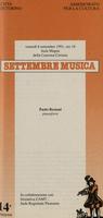 Libretto di sala - 1991 - Paolo Restani