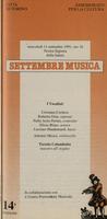 Libretto di sala - 1991 - I Vocalisti