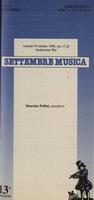 Libretto di sala - 1990 - Maurizio Pollini
