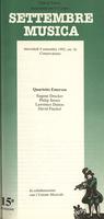 Libretto di sala - 1992 - Quartetto Emerson