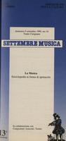 Libretto di sala - 1990 - La Musica. Enciclopedia in forma di spettacolo