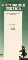 Libretto di sala - 1992 - Sherrill Milnes e Jon Spong