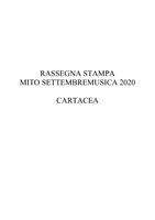 02_Rassegna stampa MITO Settembre Musica 2020 volume II Giornali cartacei
